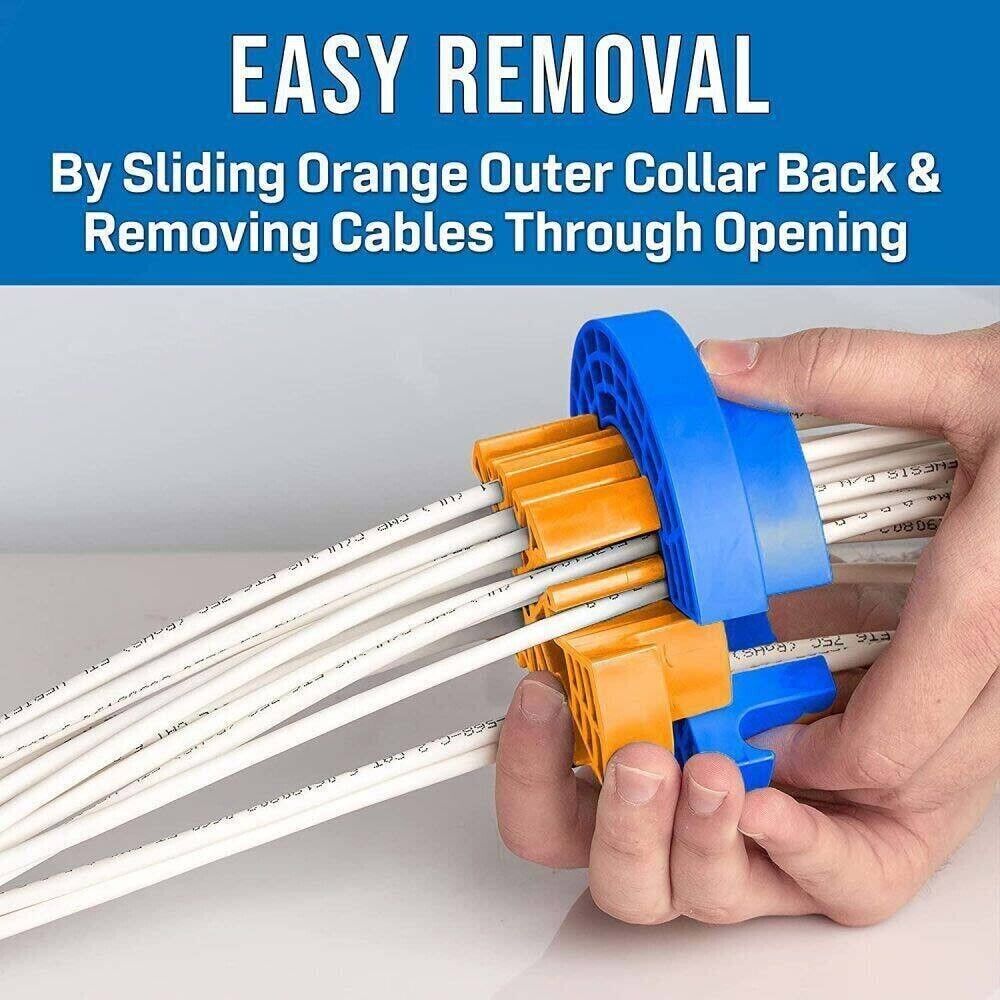 Cable Comb Dresser Cat 5e Cat 6, for structured cabling. 4 colors optional