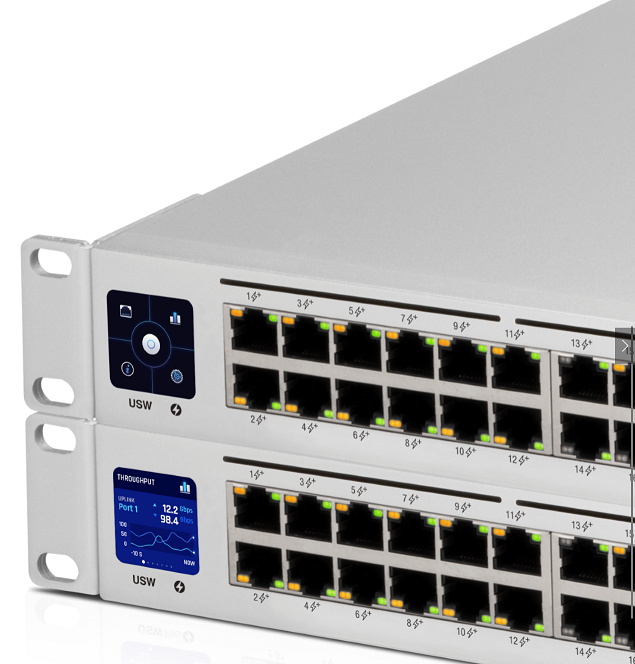 Switch 24 port Gigabit, POE UNIFI, have 16 ports POE and 8 Non POE plus 2 Port Sfp, Layer 2