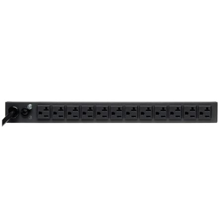 PDU - 13 NEMA  5-15/20R Outlets, L5-20P Input, Single-Phase 120V Basic, Cord 6 ft. (1.83m),1U Rack-Mount, 2.4kW. Eaton - Tripp Lite